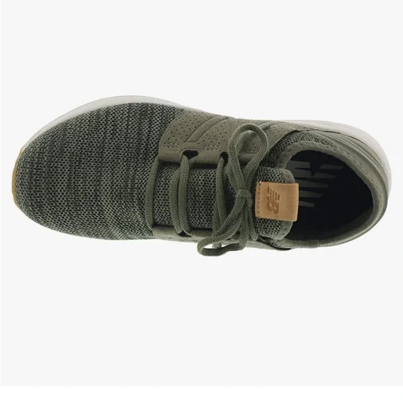 Men’s New Balance Fresh Foam Cruz v2 Knit Military Foliage Green Running Shoes - Picture 3 of 13